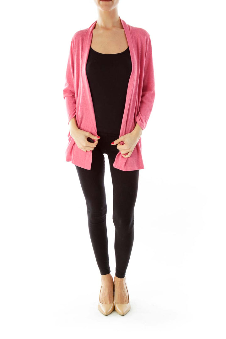 Pink Open Faced Cardigan