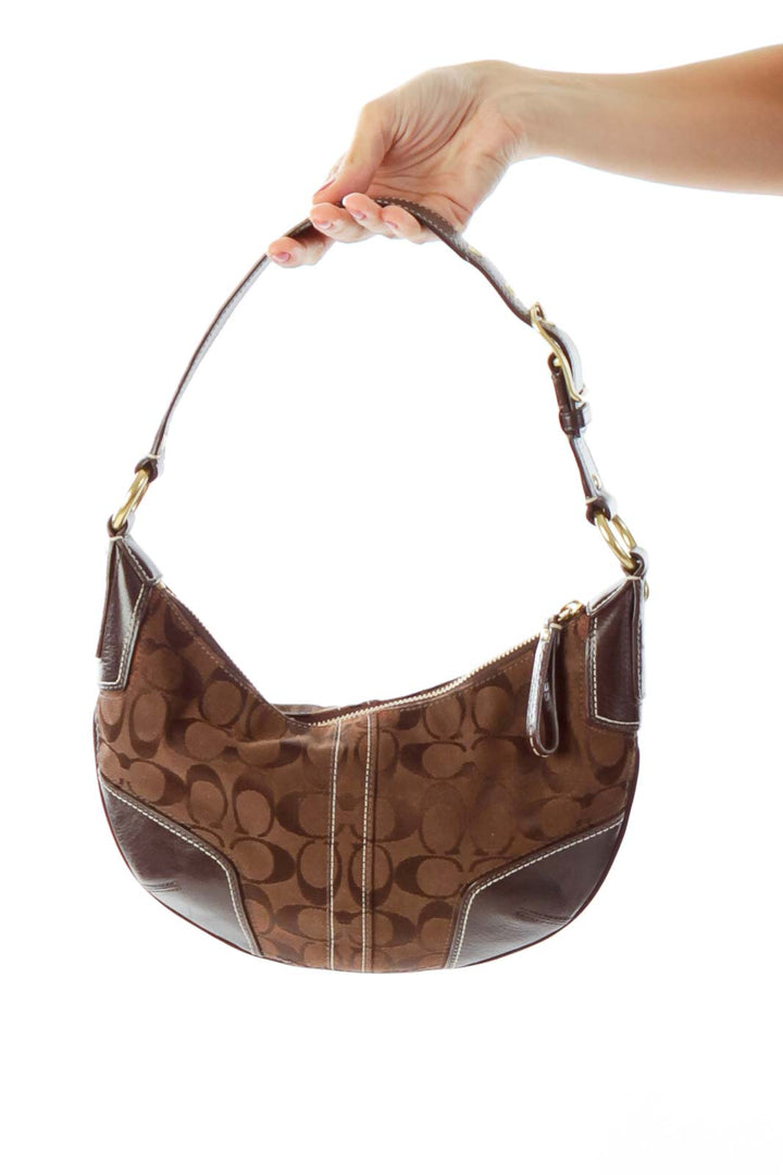 Brown Coach Shoulder Bag