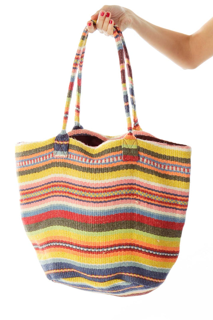 Red Stripped Tote