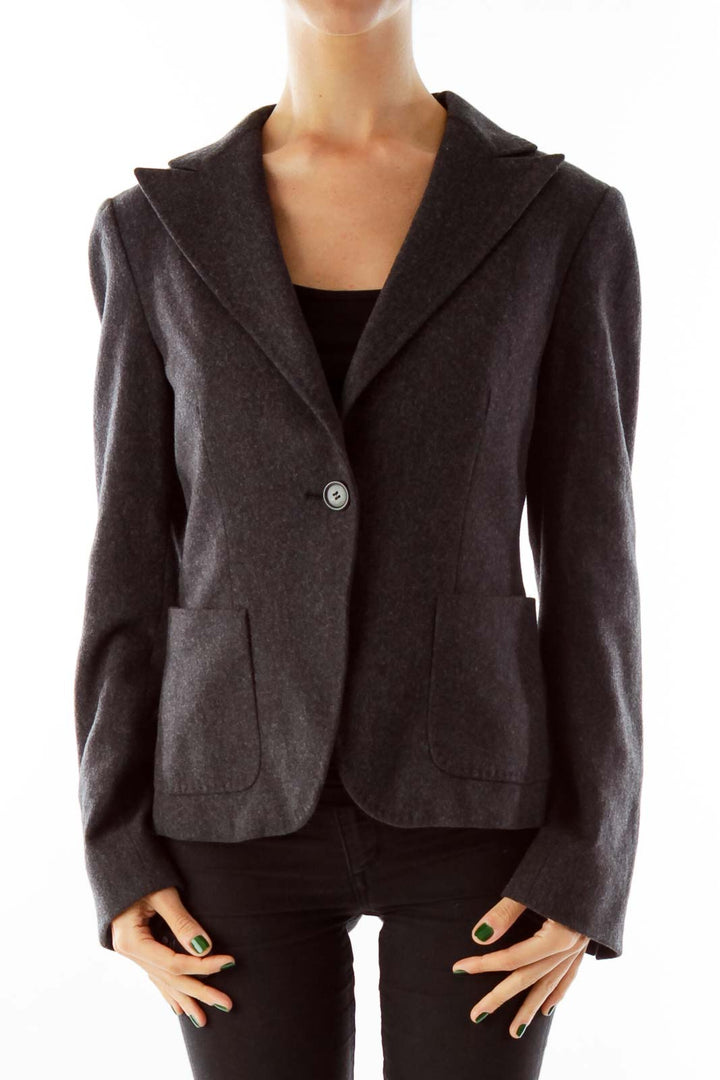 Gray Wool Blazer