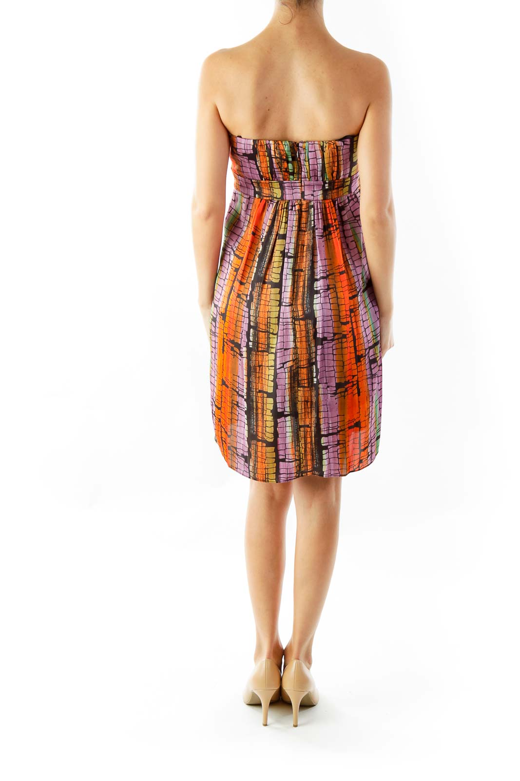 Purple & Orange Cocktail Dress