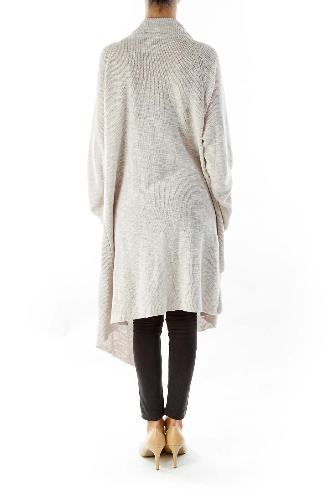 Oatmeal Open Faced Cardigan