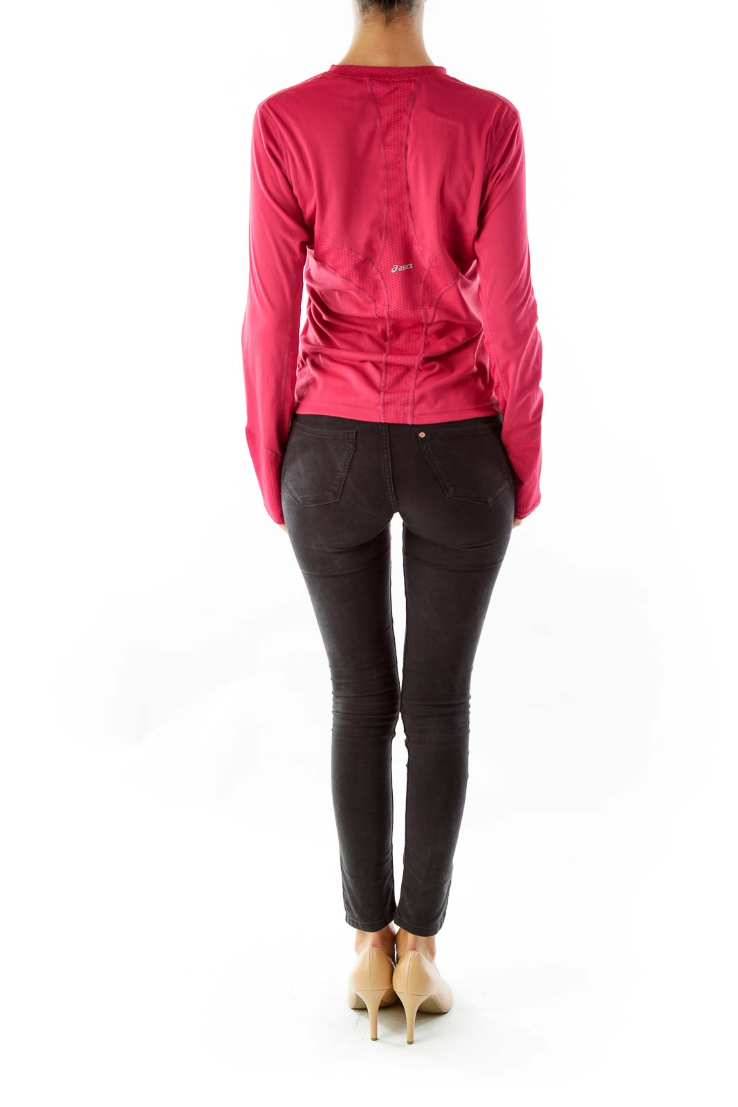 Pink Long Sleeve Sport Top