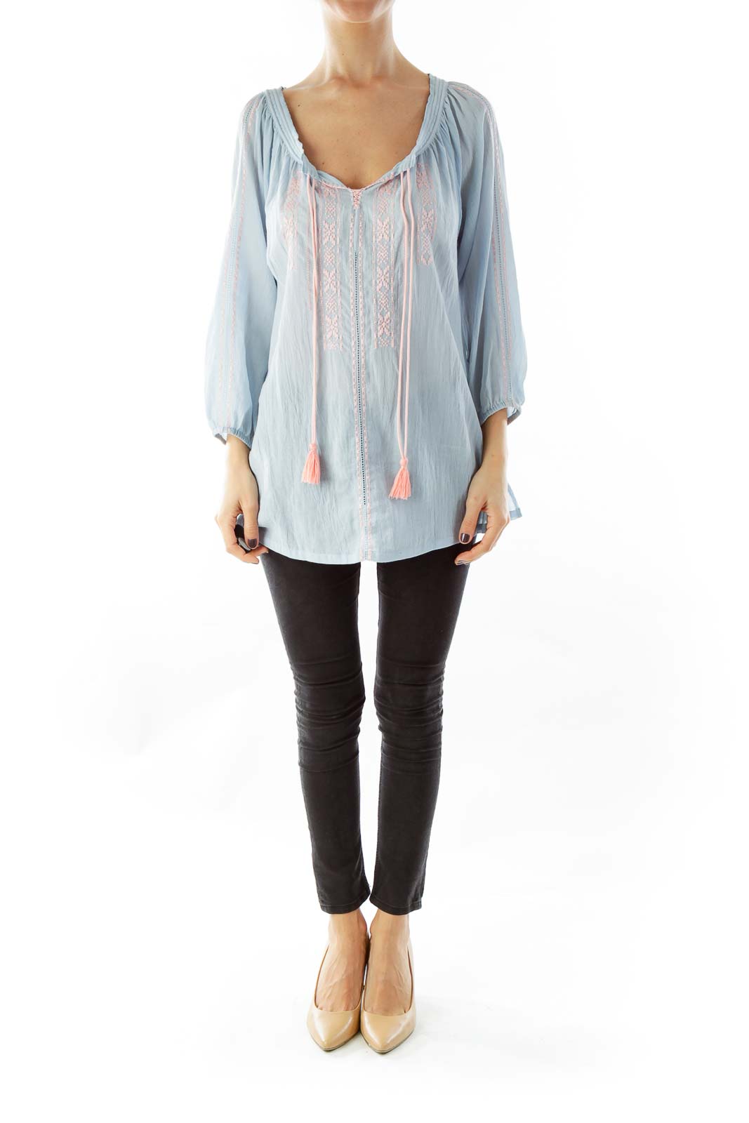 Blue & Pink Loose Shirt