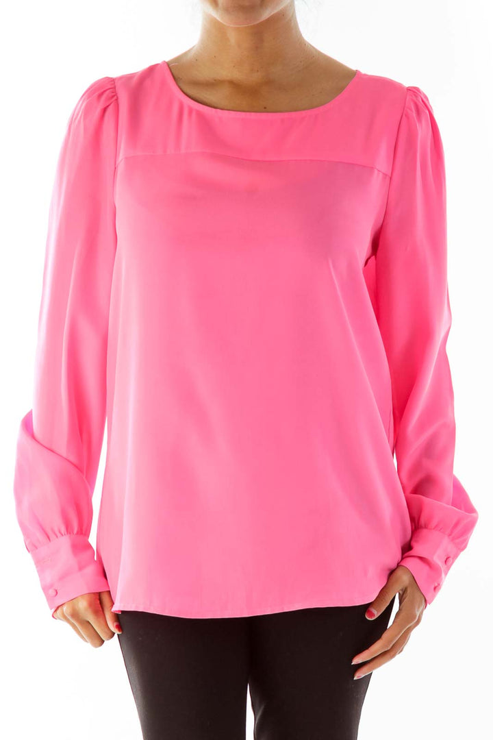 Hot Pink Loose Blouse