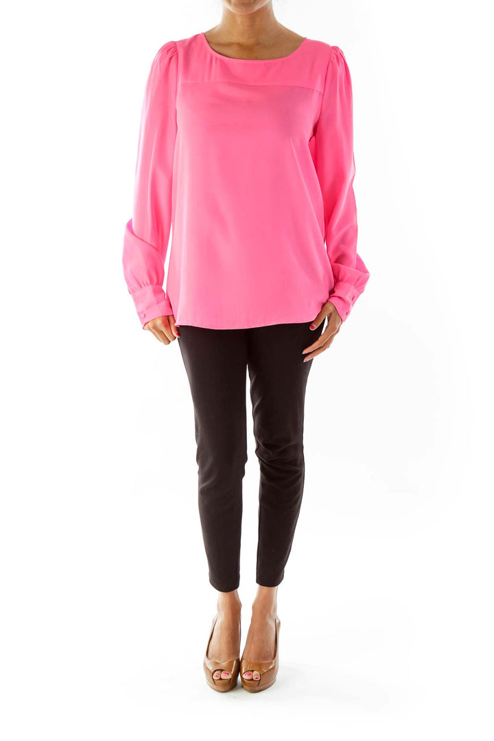 Hot Pink Loose Blouse