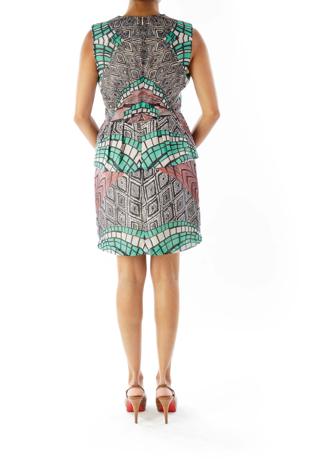 Multicolor Print Day Dress