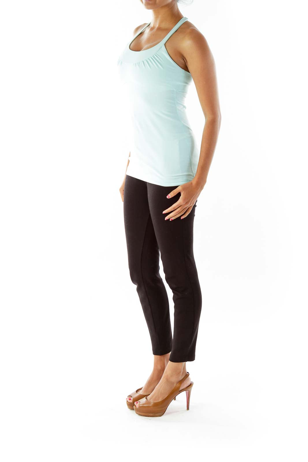 Pastel Green Racerback Yoga Top