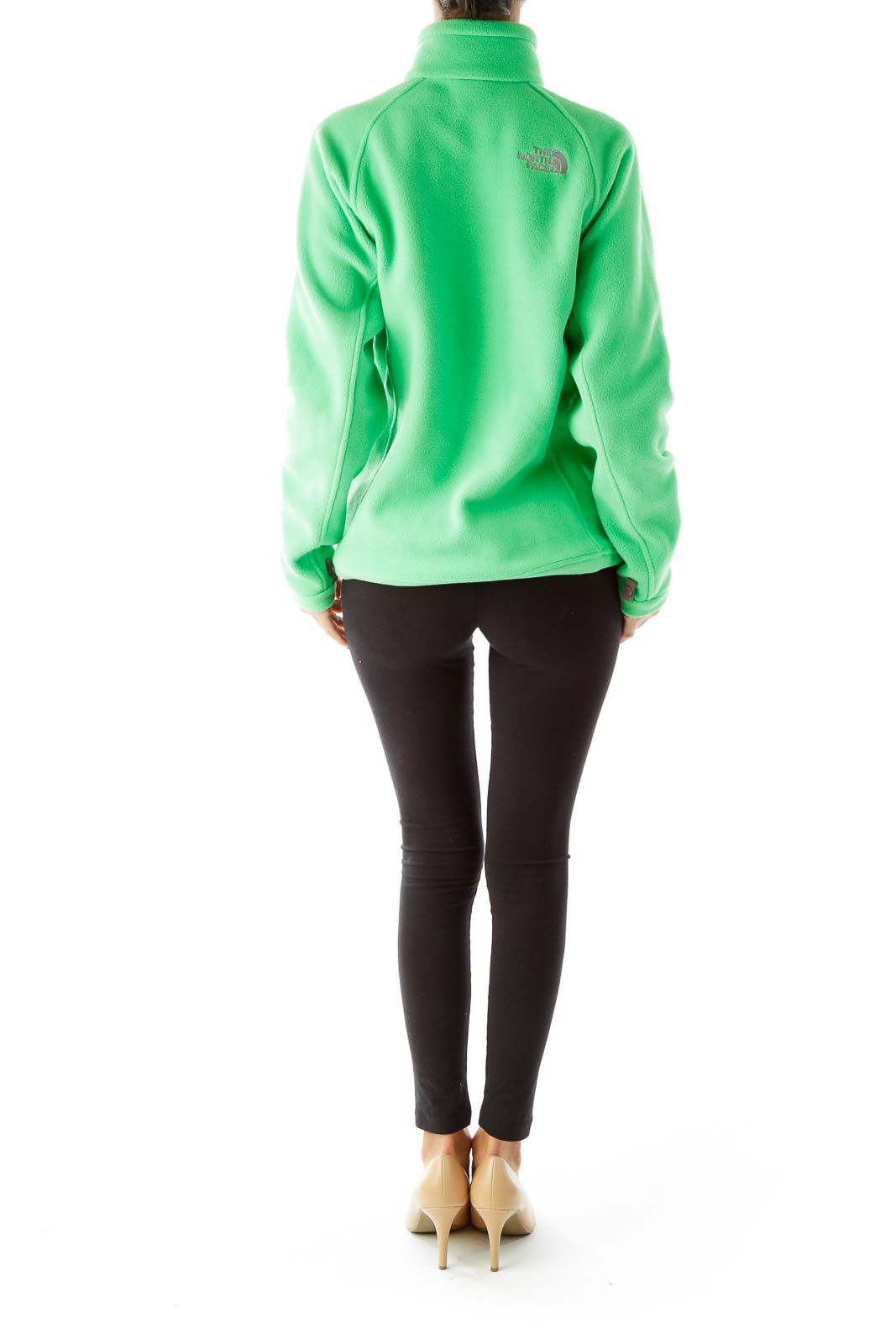 Green Zippered Fleece Jacket