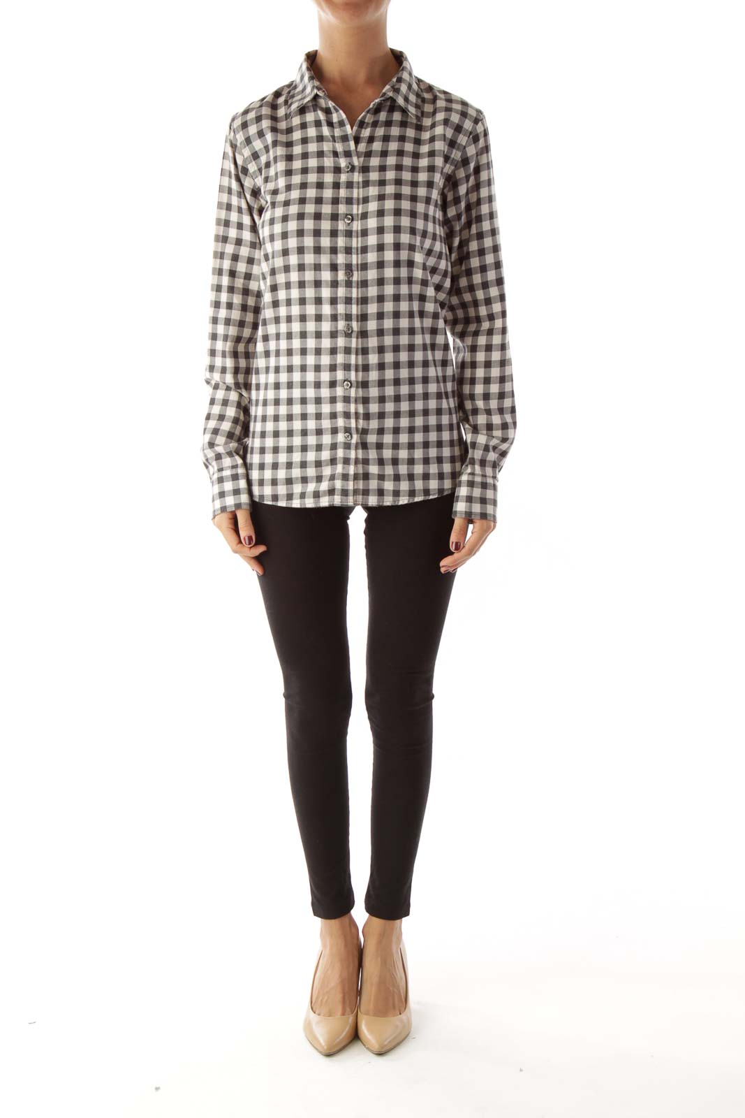 Black White Gingham Shirt