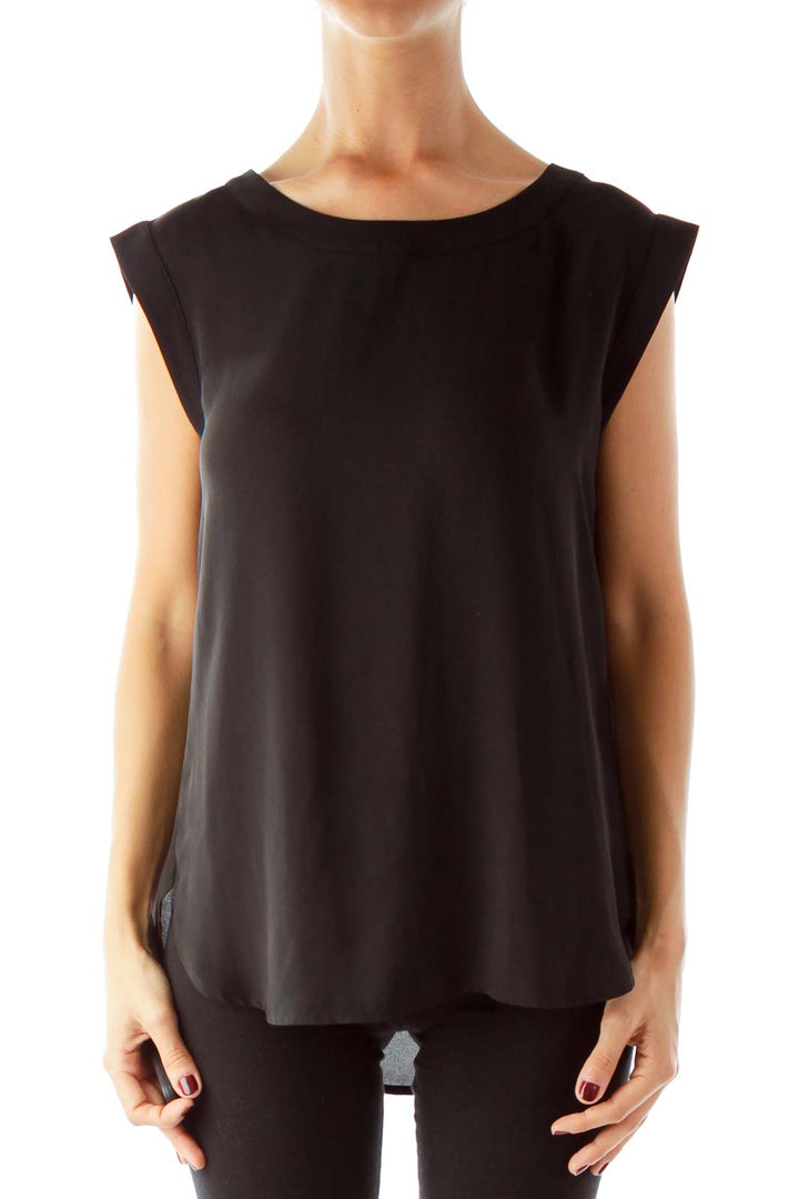 Black Sleeveless Blouse