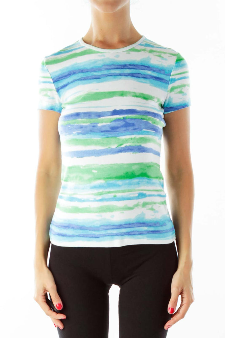 Tie Dye Petite Fitted T-Shirt