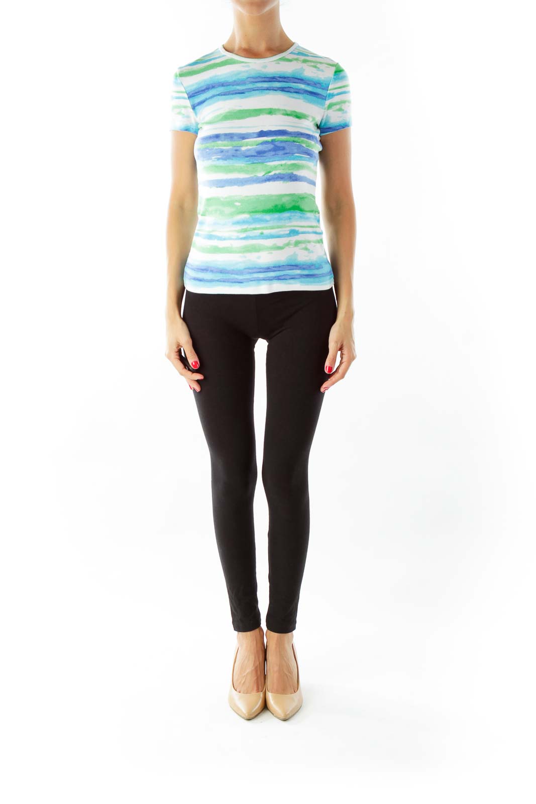 Tie Dye Petite Fitted T-Shirt