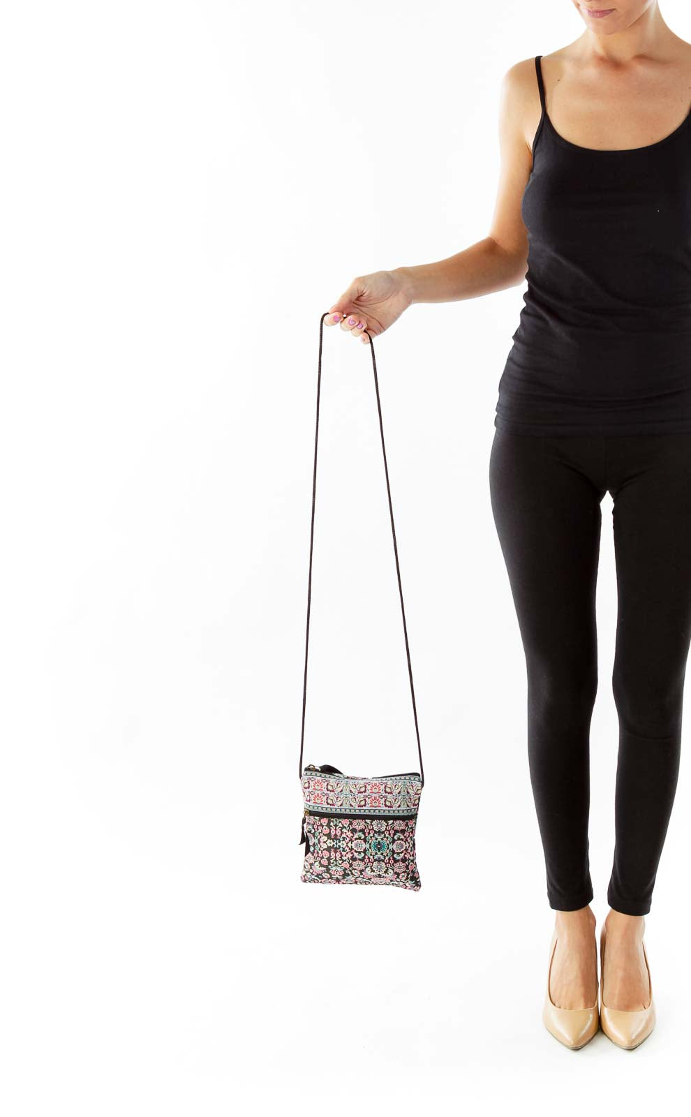 Multicolor Paisley Crossbody Bag