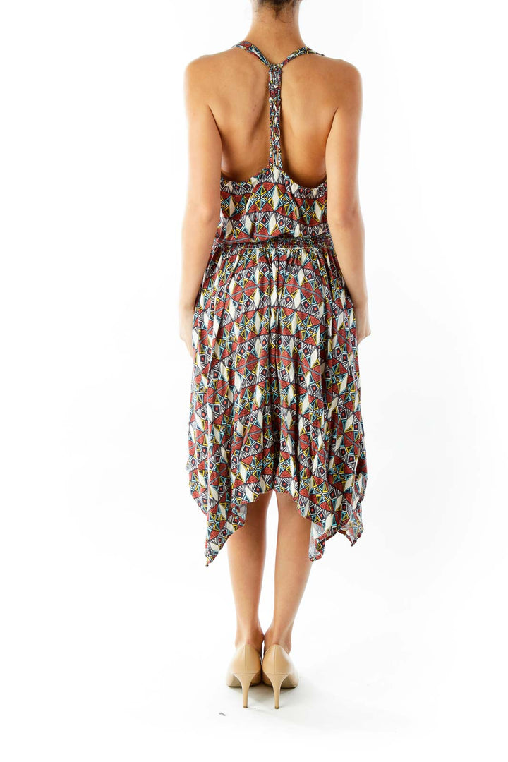 Multicolor Tribal Print Day Dress