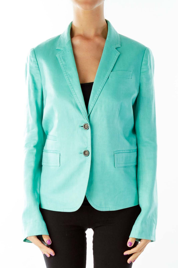 Green Fitted Blazer