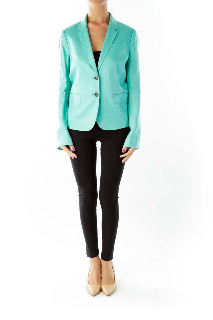 Green Fitted Blazer