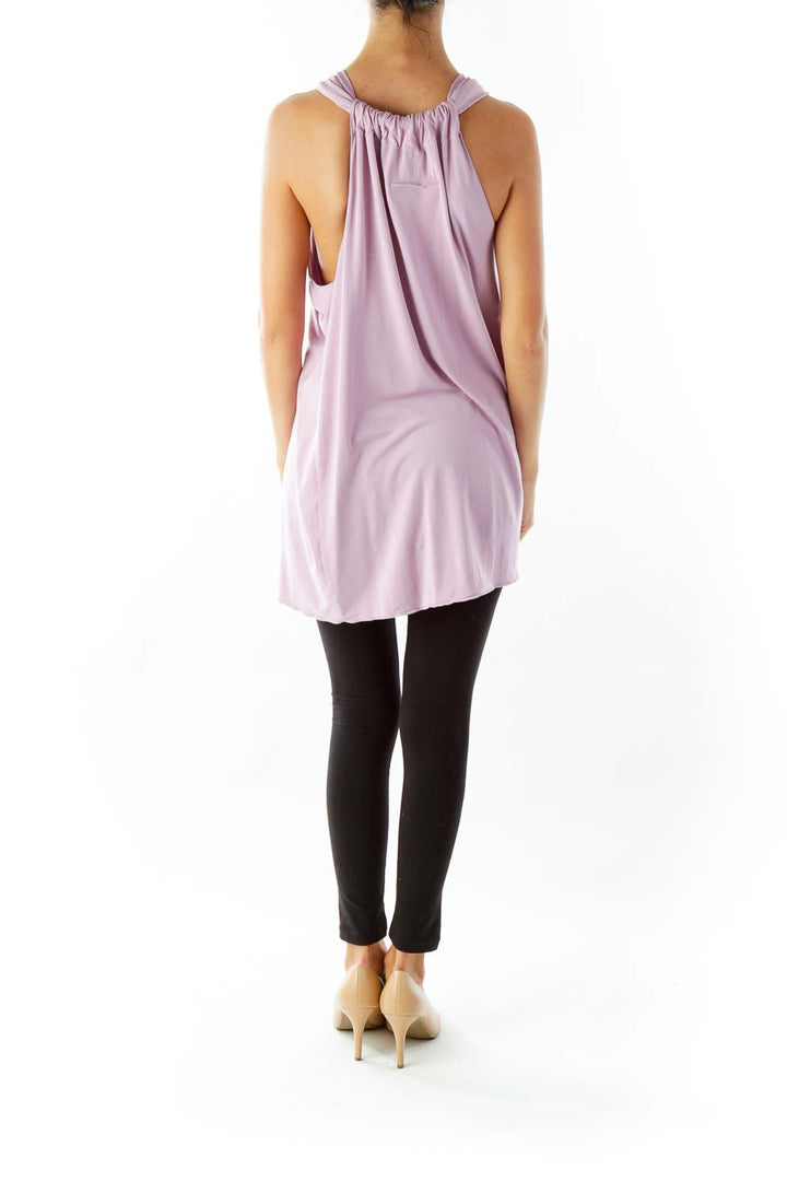 Purple V-Neck Tank Top