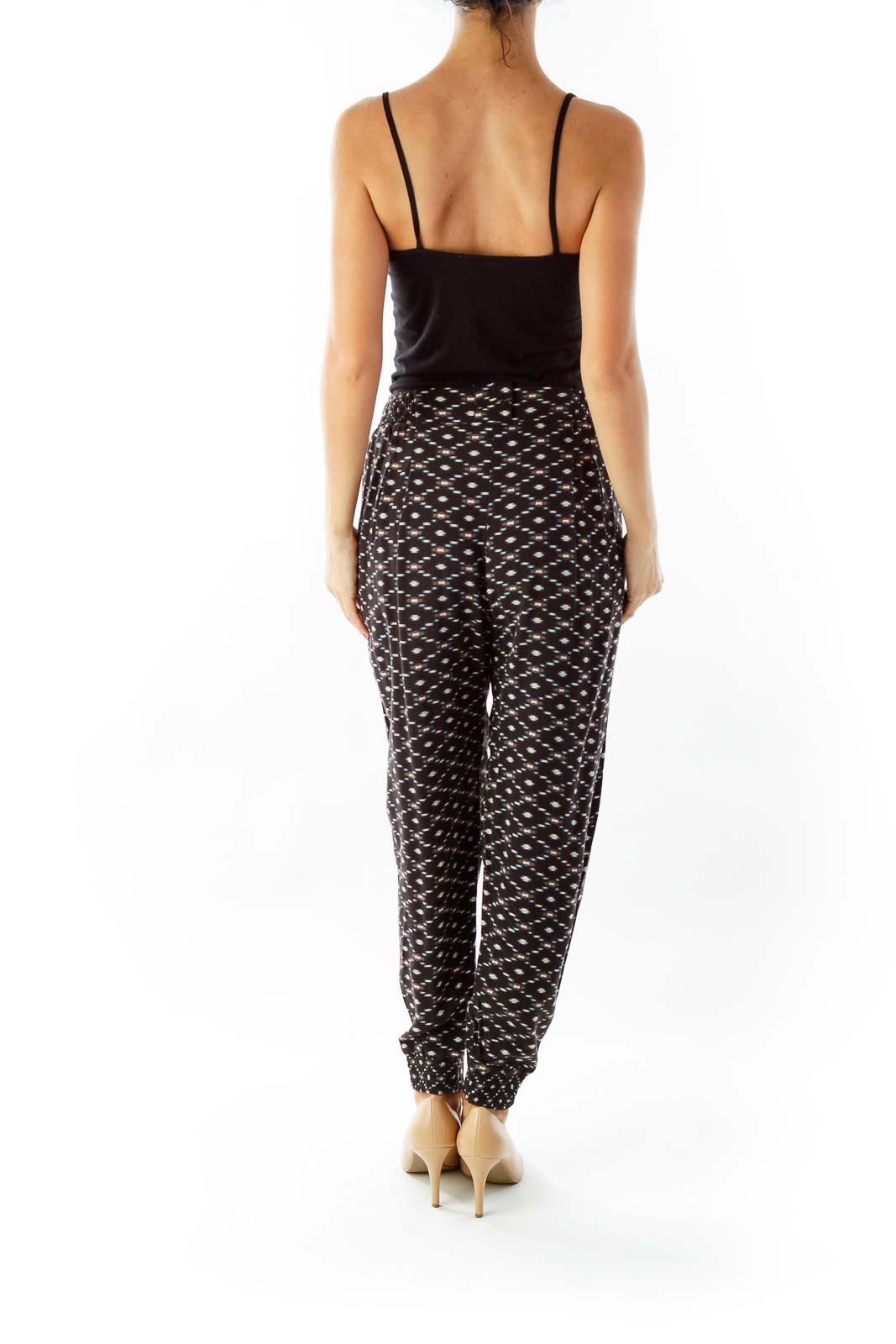 Black Tribal Print Pants