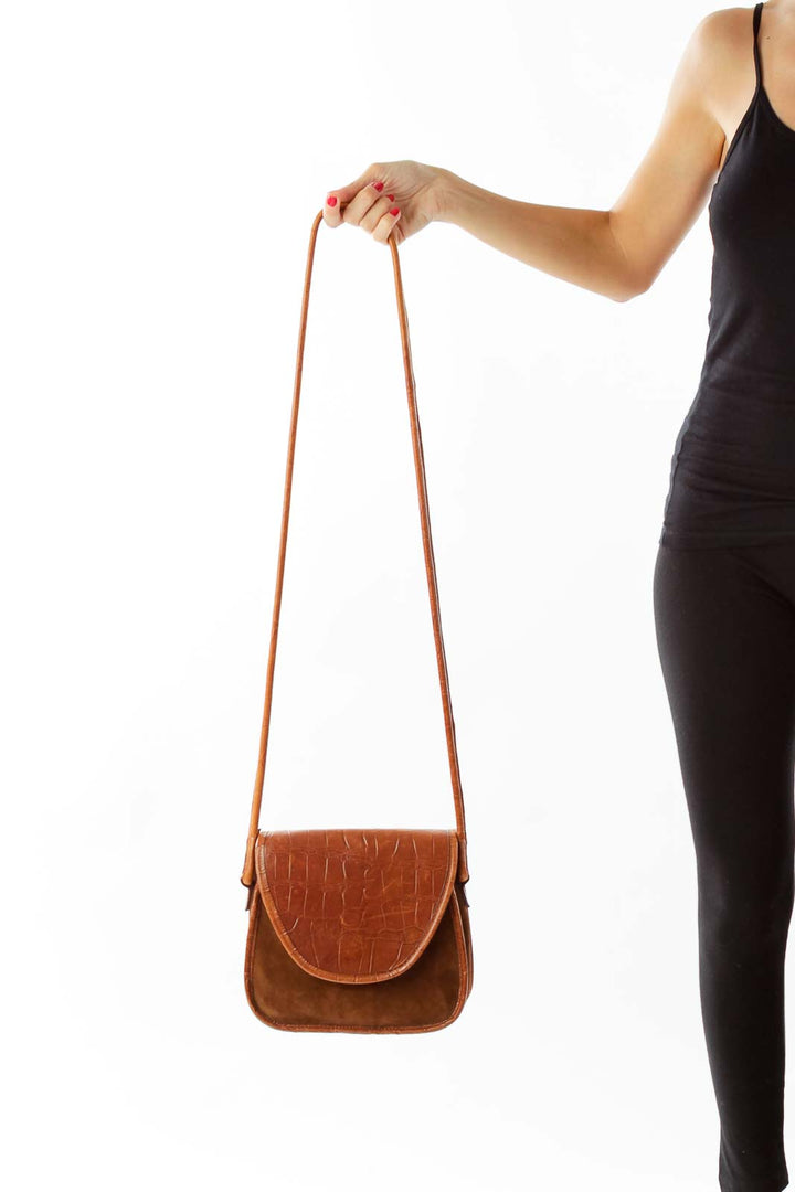 Brown Leather Shoulder Bag