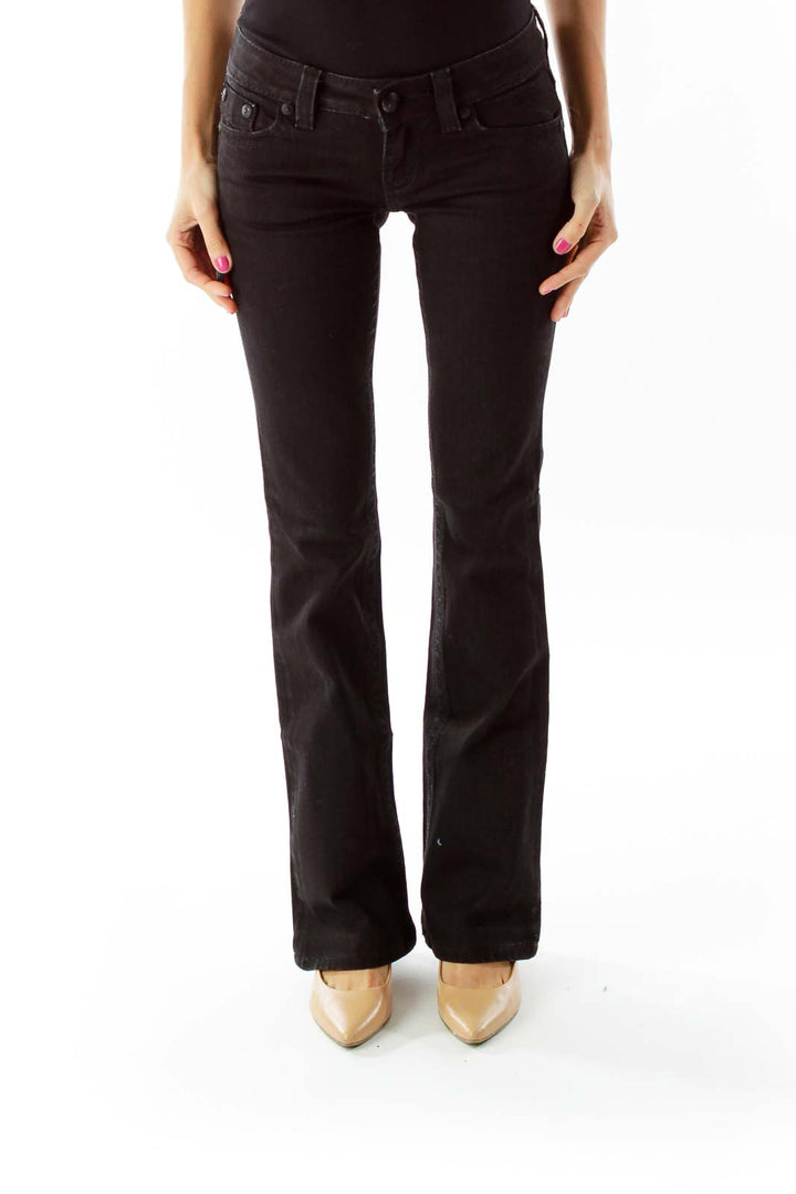 Black Flared Jeans