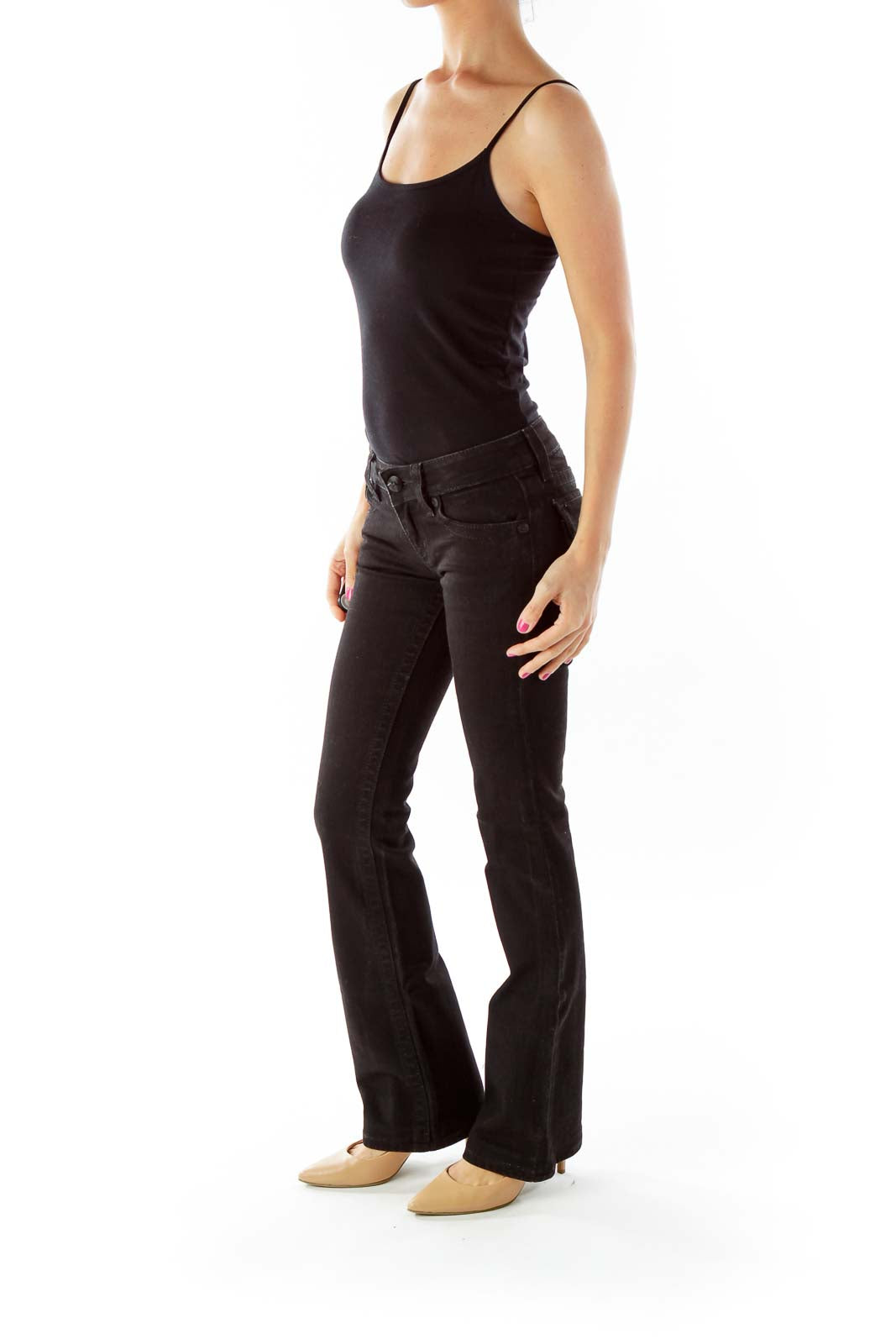 Black Flared Jeans