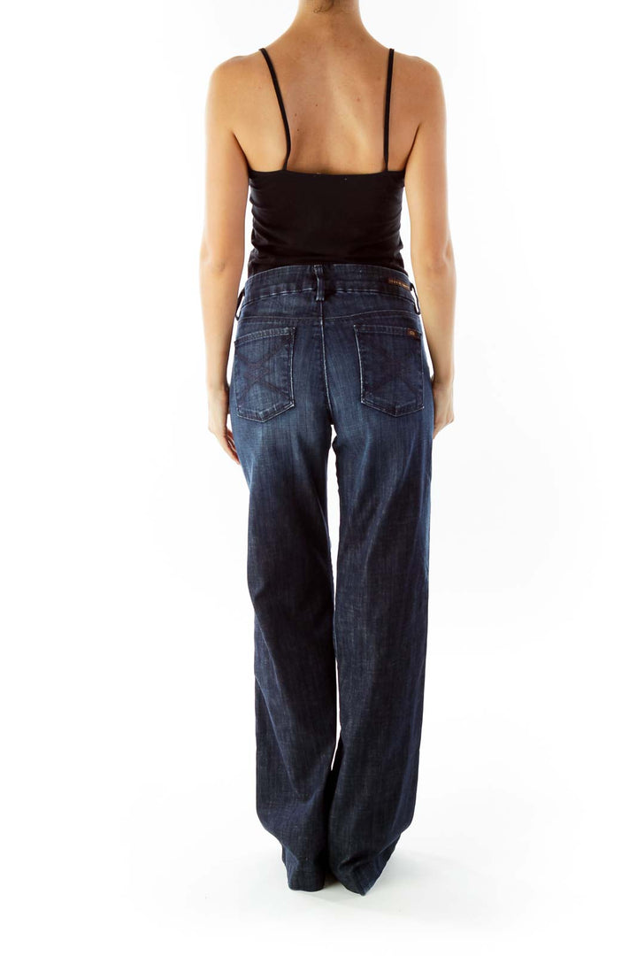 Blue Wide Leg Jeans