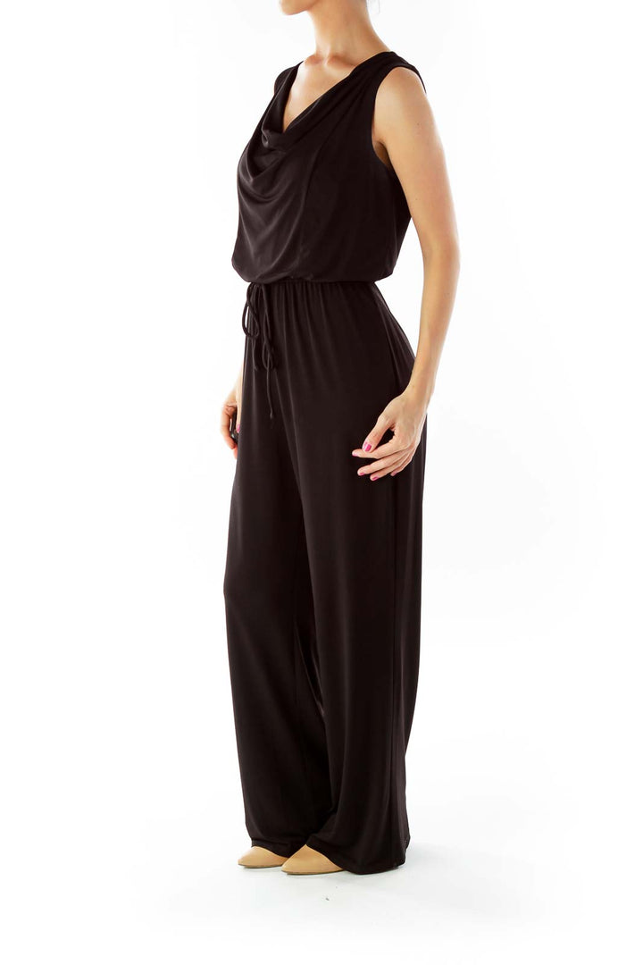 Black Sleeveless Jumpsuit