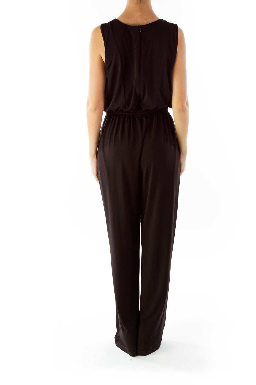 Black Sleeveless Jumpsuit