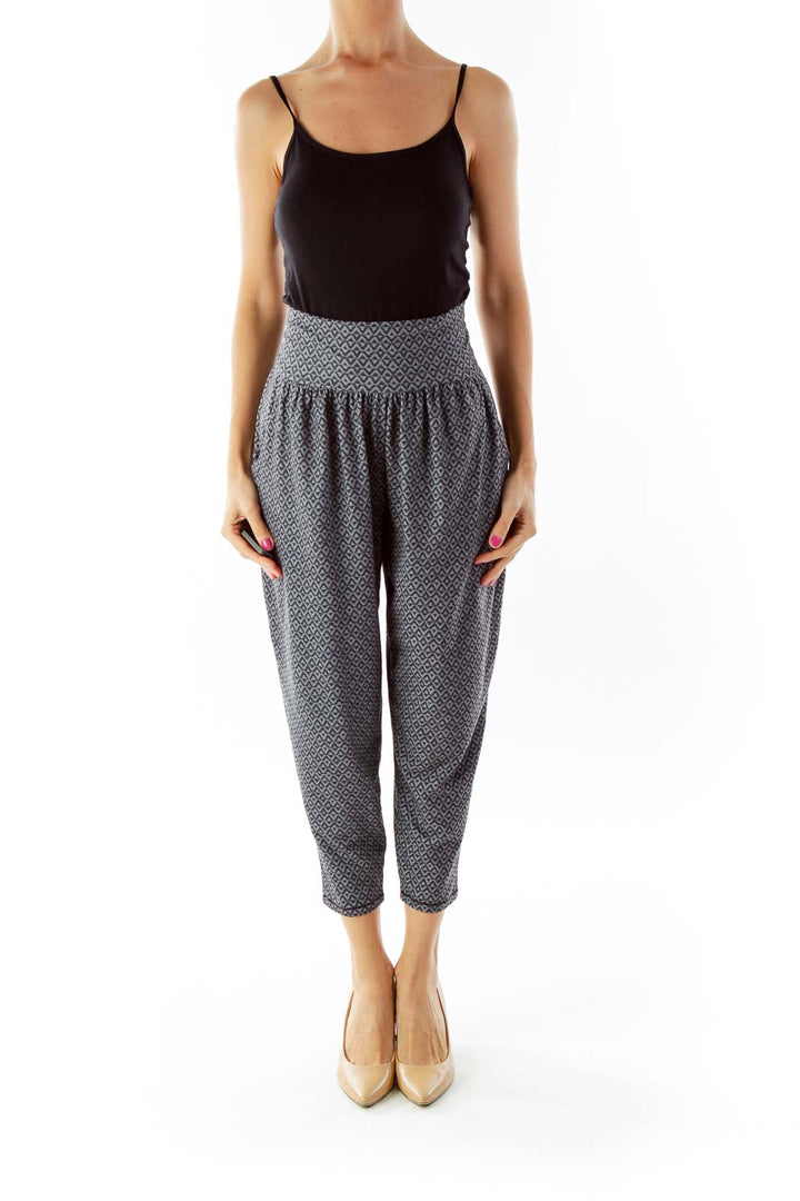 Gray Tribal Cozy Pants