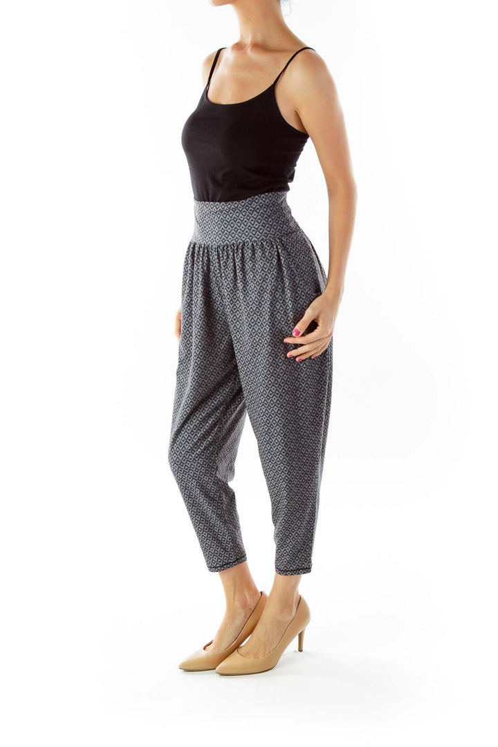 Gray Tribal Cozy Pants