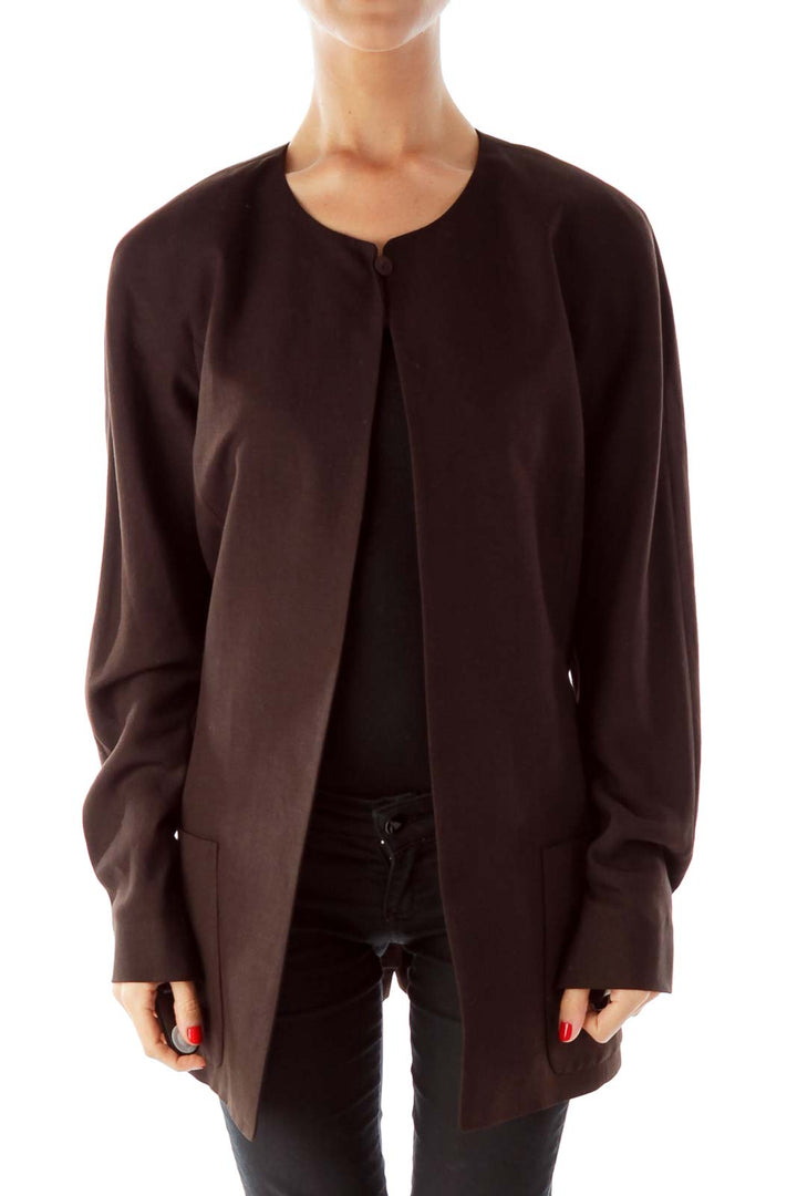 Black Pocketed Blazer