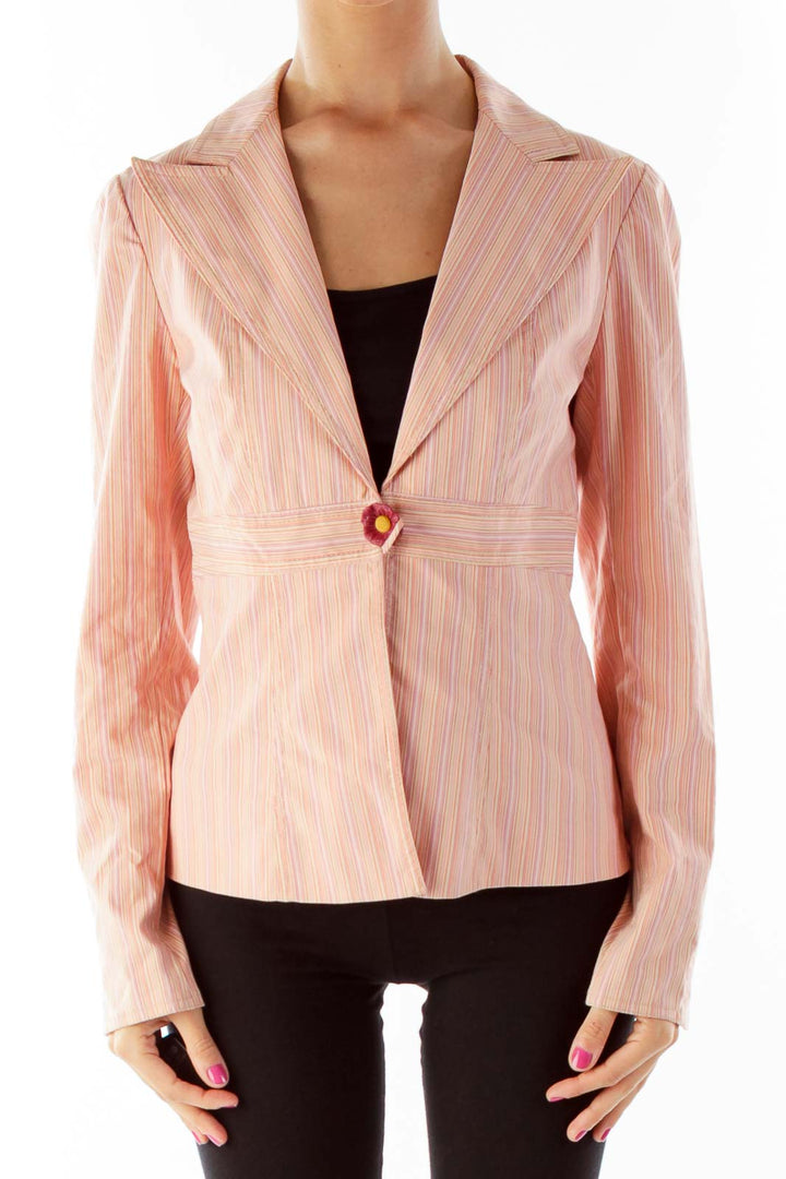 Pink Pinstripe Blazer