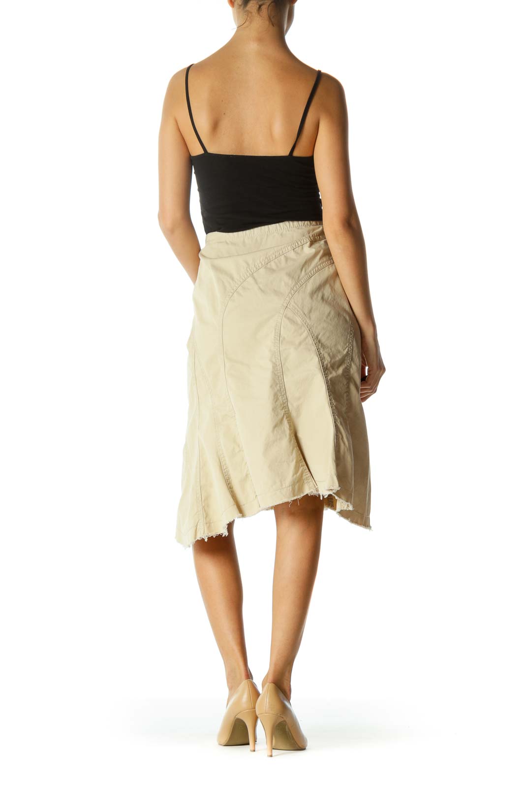 Brown Flared Skirt