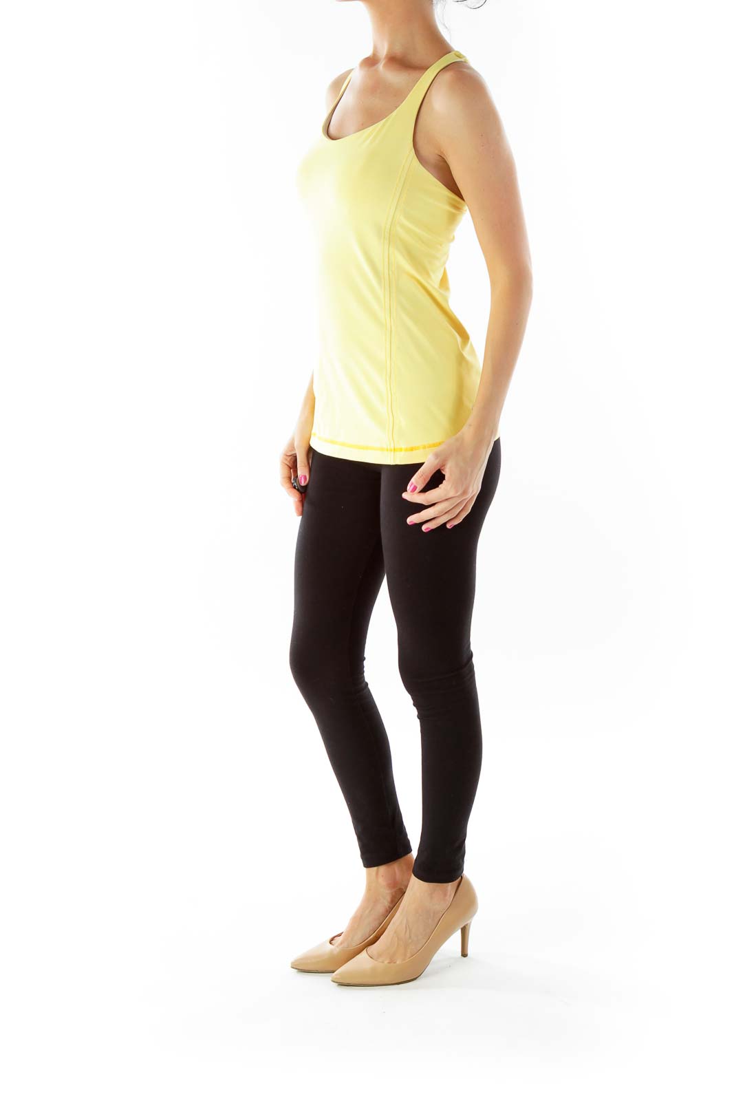 Yellow Racerback Yoga Top