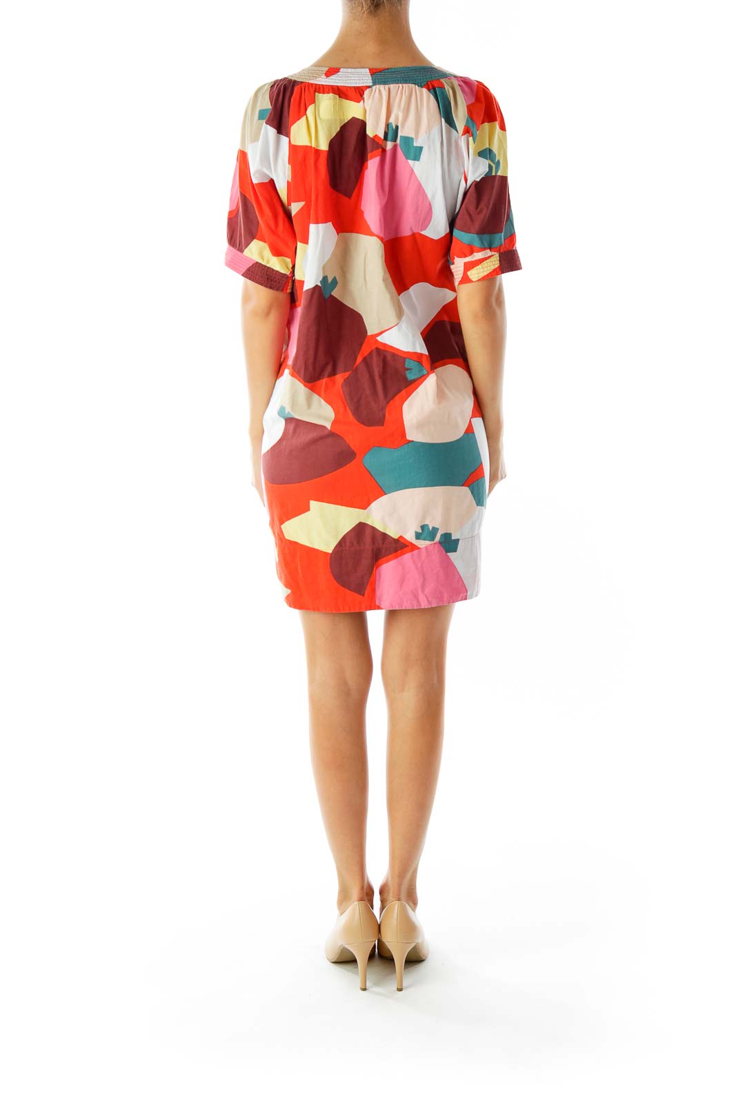 Multicolor Print Tent Dress