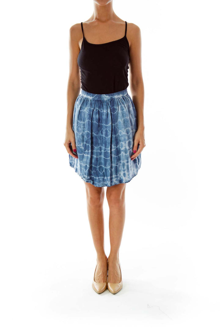 Blue Tie Dye Skirt