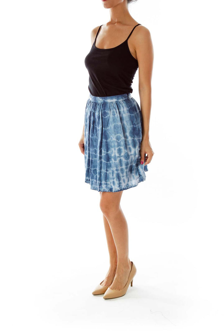 Blue Tie Dye Skirt