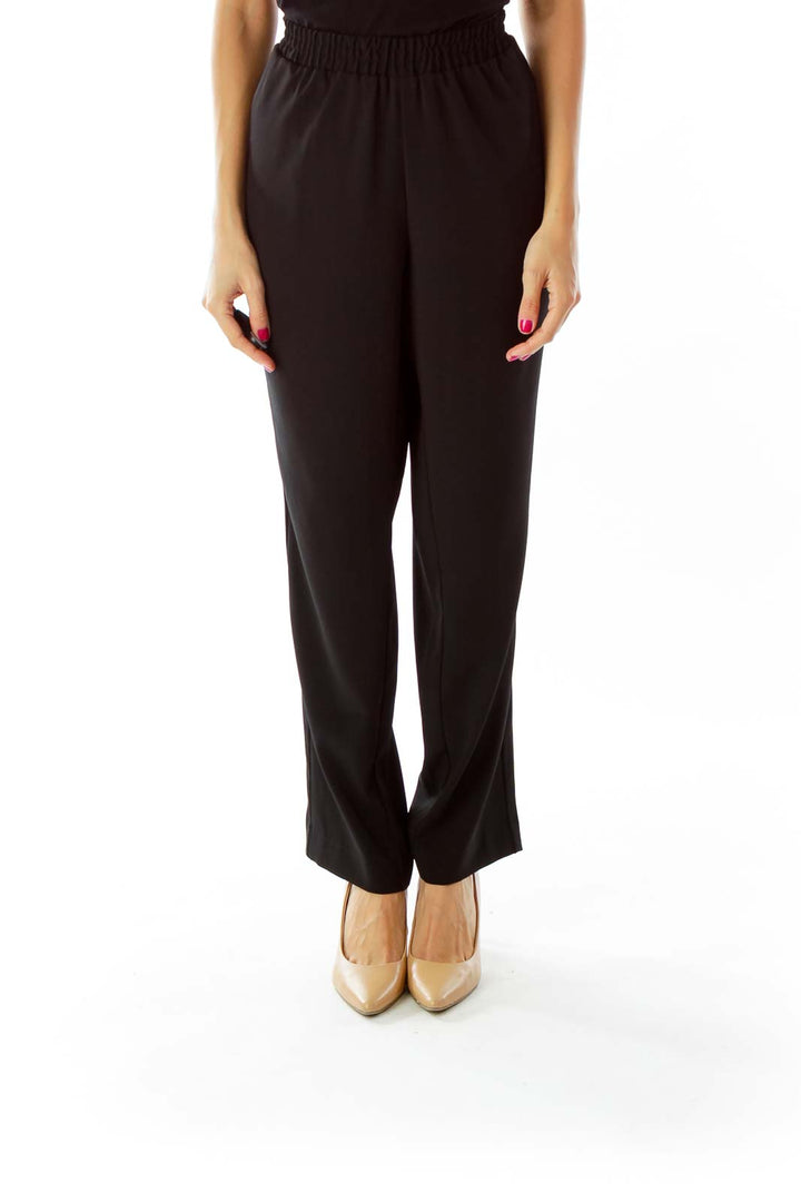 Black Wide Leg Trousers