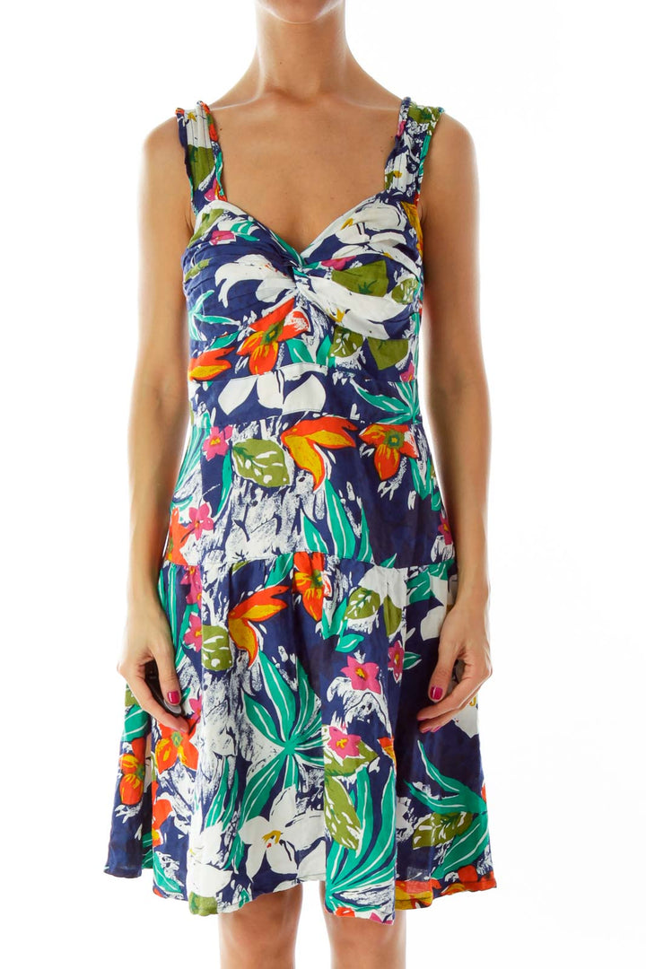 Multi-Color Floral Dress