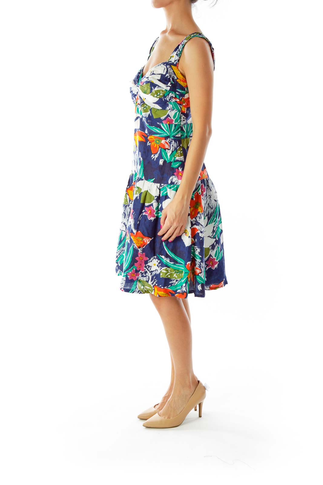 Multi-Color Floral Dress