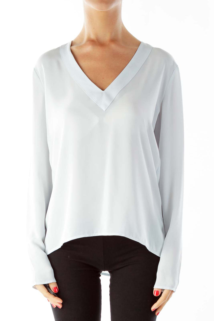 Mint V-Neck Blouse