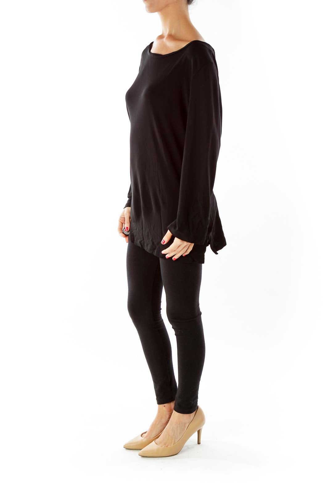 Black Loose Cut Blouse