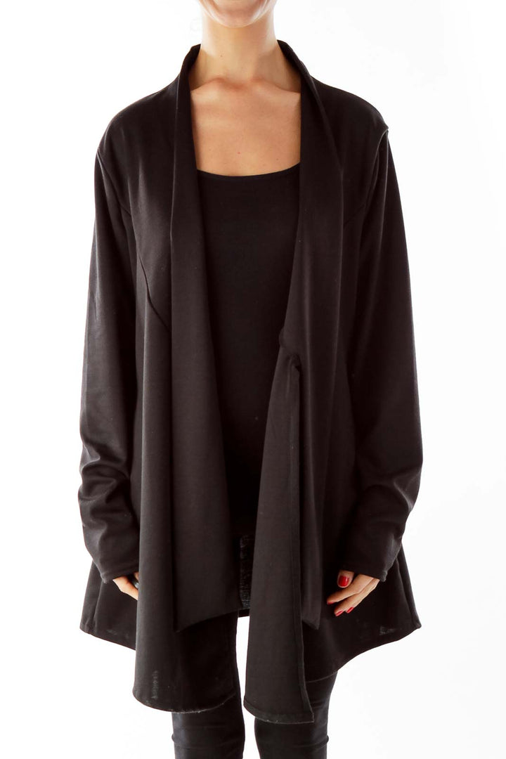 Black Open Faced Blazer