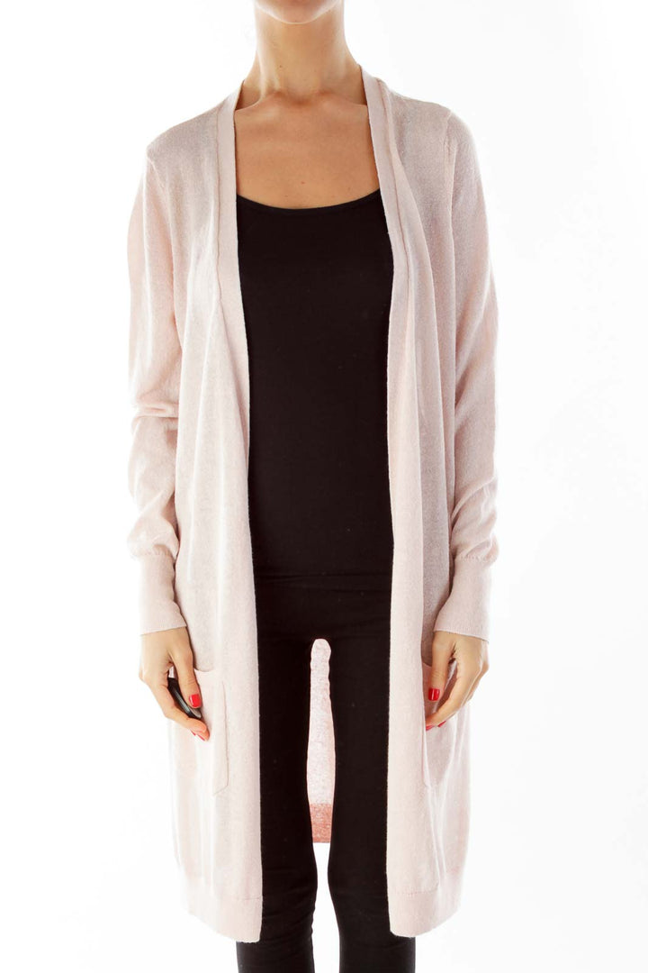 Pink Loose Cardigan