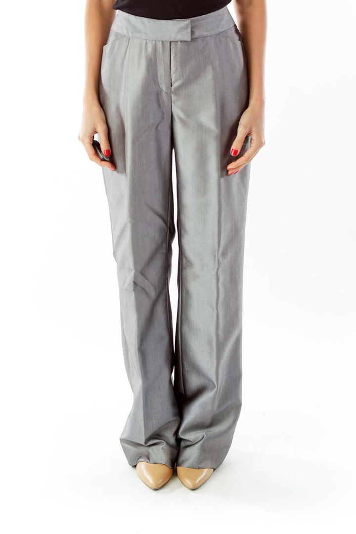 Silver Suit Pants