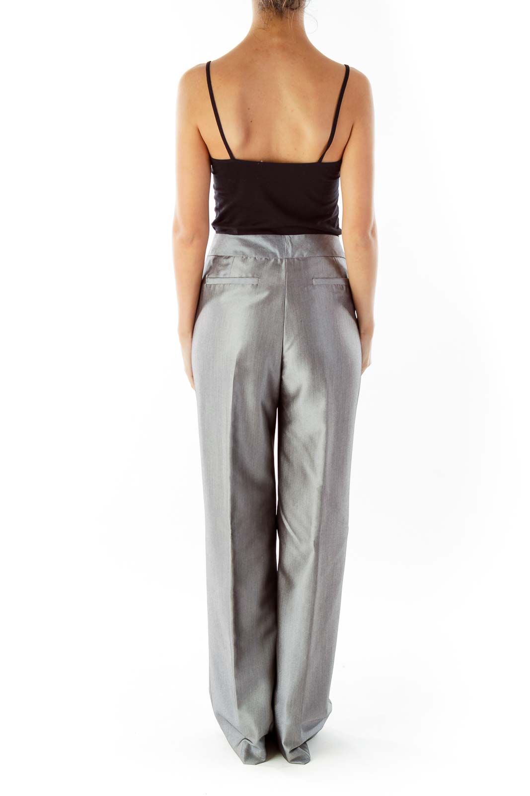 Silver Suit Pants