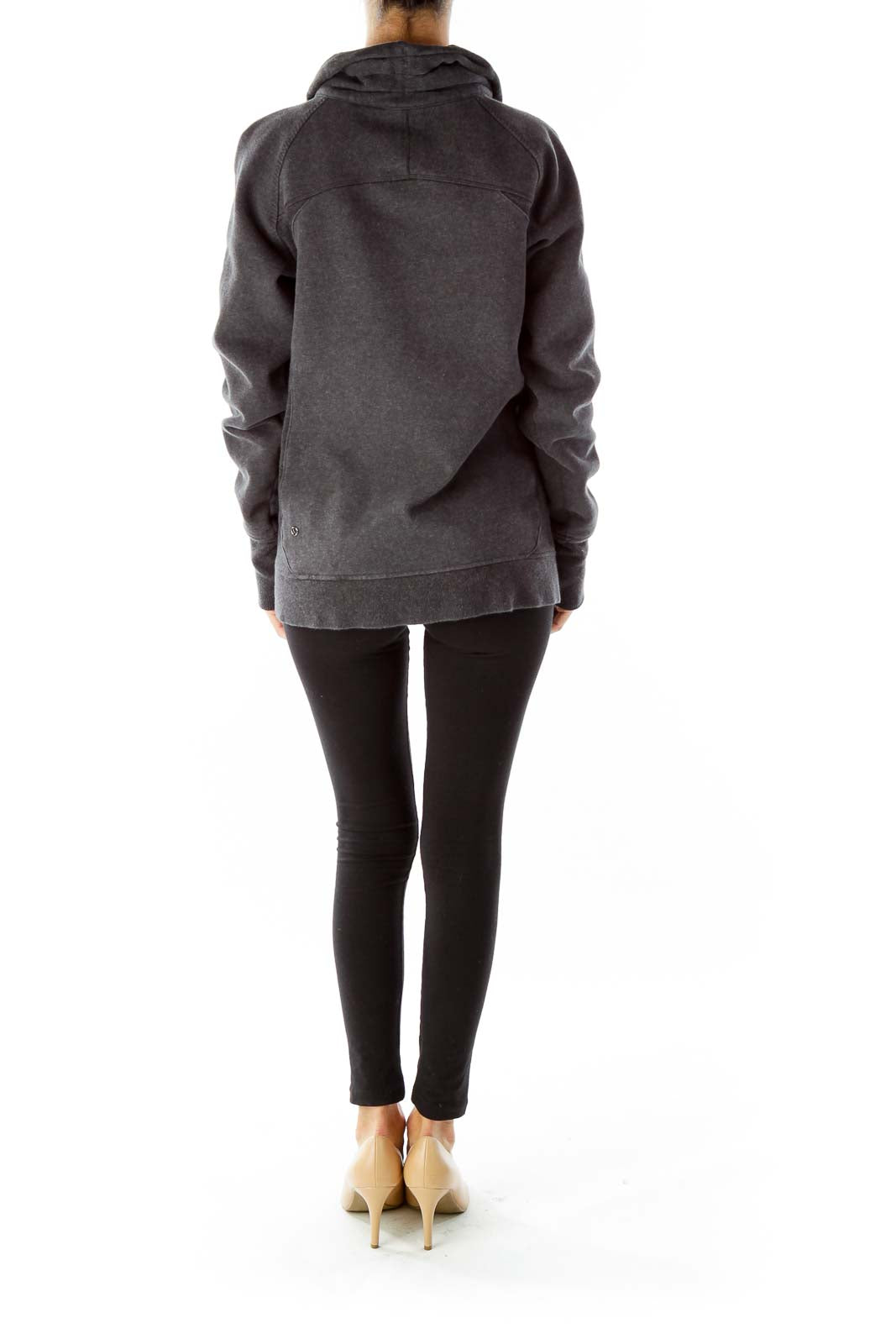 Gray Zip Up Sweat Shirt