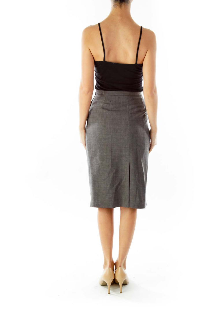 Charcoal Gray Pencil Skirt