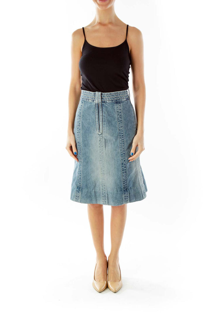 Blue Denim Skirt